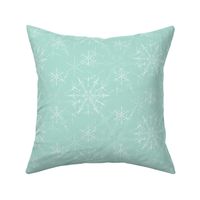 Cosmic Snowflakes - Seaglass Green