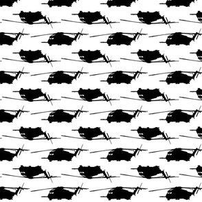 CH53 Helicopters in black offset pattern with white background