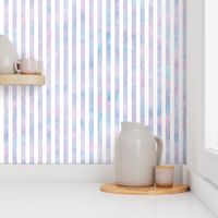 Vertical Stripes Pattern in Cotton Candy Watercolor