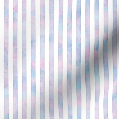 Vertical Stripes Pattern in Cotton Candy Watercolor