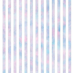 Vertical Stripes Pattern in Cotton Candy Watercolor