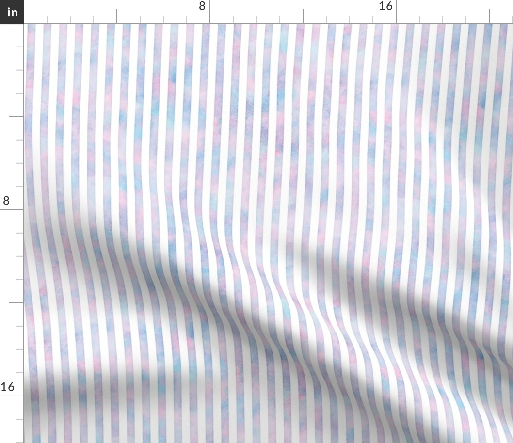 Vertical Stripes Pattern in Cotton Candy Watercolor