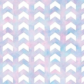 Split Chevron Pattern in Cotton Candy Watercolor