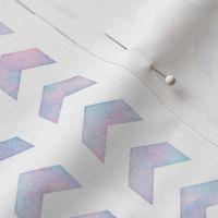 Split Arrow Chevron Pattern in Cotton Candy Watercolor