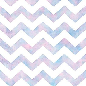 Chevron Pattern in Cotton Candy Watercolor