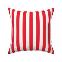 Vertical Stripes Red Circus Stripes : 1 inch wide