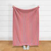 Vertical Stripes Red Circus Stripes : 1 inch wide