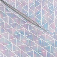 Wide Triangle Pattern in Cotton Candy Watercolor