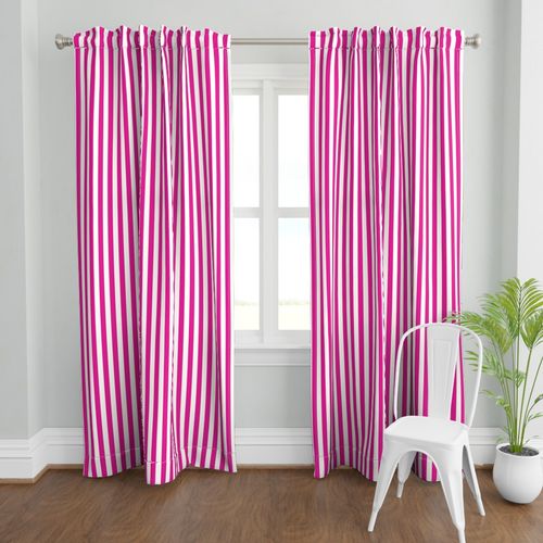 Vertical Stripes Pink : 1 inch wide