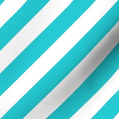 Diagonal Stripes Teal 