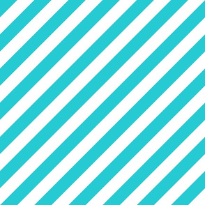 Diagonal Stripes Teal 