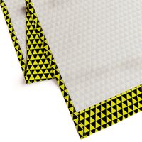 One Inch Black and Yellow Triangles