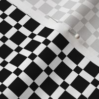 Black and White Rectangle and Square Tiles