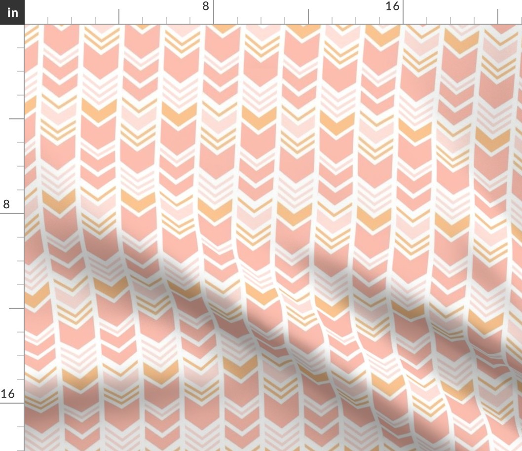 Peachy Chevron