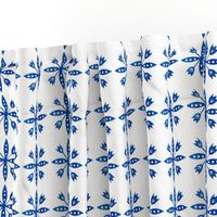 Swedish Floral Blue and White