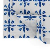 Swedish Floral Blue and White