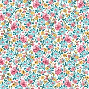 Ditsy Flowers Floral Tiny Small