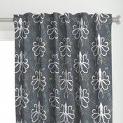 LARGE Ghostly Squid Damask