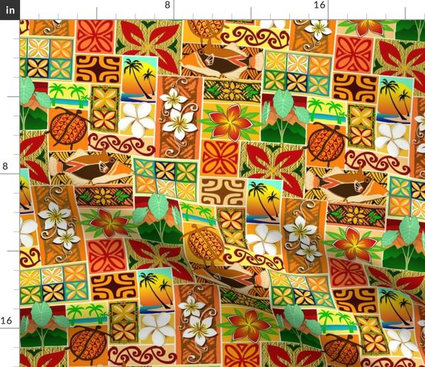  Hawaiian  motif  004 Spoonflower