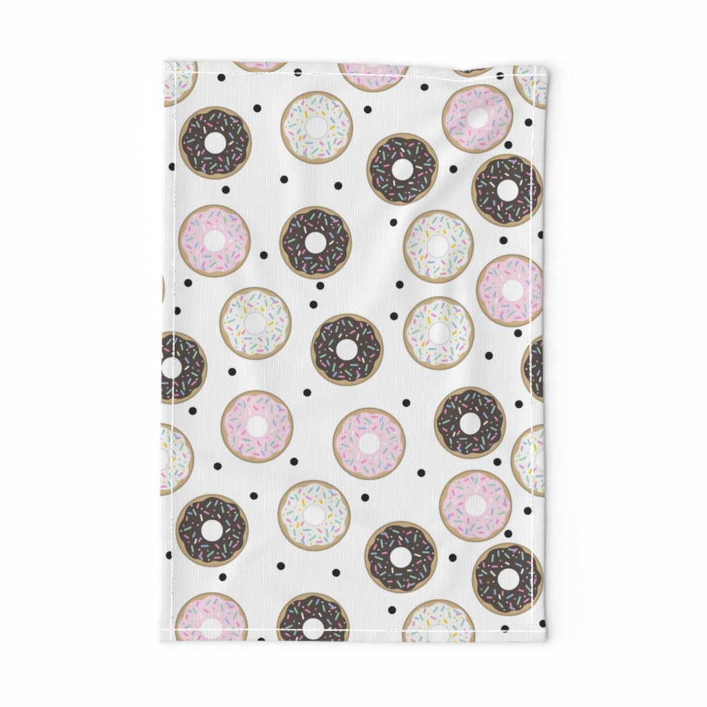 Donuts White  with Black confetti (Large scale)