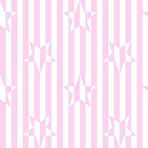Stars and Stripes Pink White