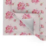 Pink Flowers - Pink Background Floral