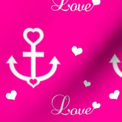 Love Anchor ~ Hot Pink