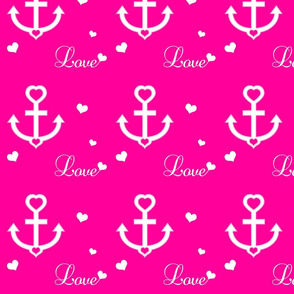 Love Anchor ~ Hot Pink