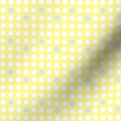 white dotted yellow floral