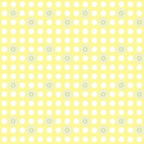 white dotted yellow floral