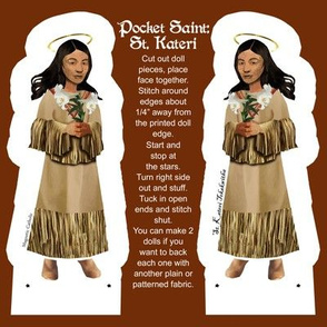 Pocket Saints: St. Kateri 8x8 inches