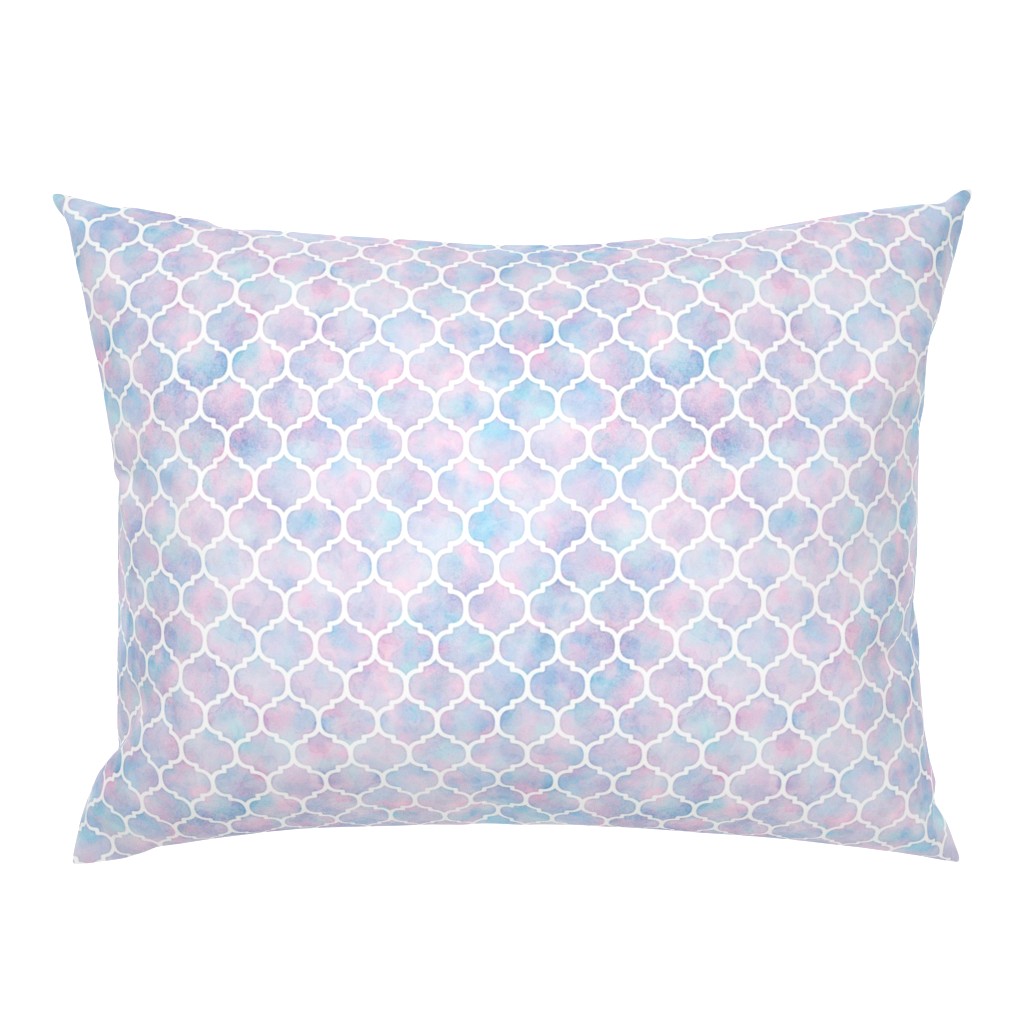 Moroccan Pattern in Cotton Candy Watercolor