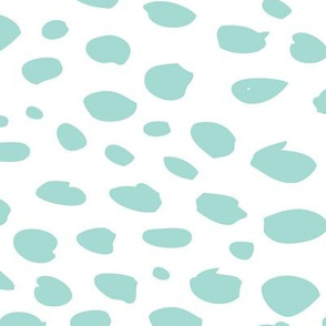 Cool abstract leopard dalmatian dots and spots scandinavian style design gender neutral mint