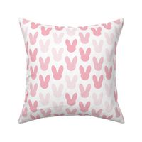 Abstract scandinavian style summer spring bunny ears in pastel pink for girls