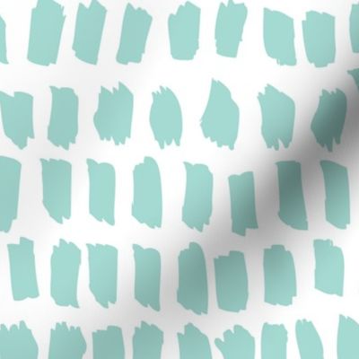 Strokes and stripes abstract scandinavian style brush design gender neutral mint