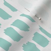 Strokes and stripes abstract scandinavian style brush design gender neutral mint