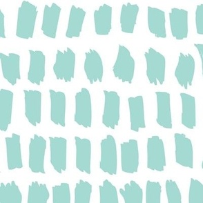 Strokes and stripes abstract scandinavian style brush design gender neutral mint