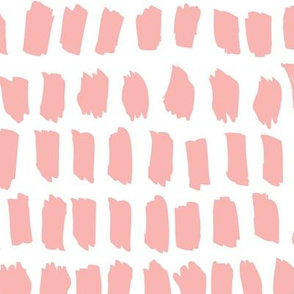 Strokes and stripes abstract scandinavian style brush design girls pastel pink
