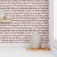 Strokes and stripes abstract scandinavian style brush design gender neutral brown XL