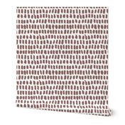 Strokes and stripes abstract scandinavian style brush design gender neutral brown XL