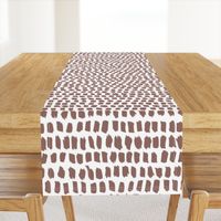 Strokes and stripes abstract scandinavian style brush design gender neutral brown XL