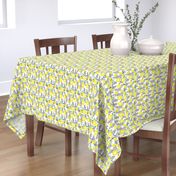 Cool scandinavian abstract topical fruit summer spring fabric green yellow