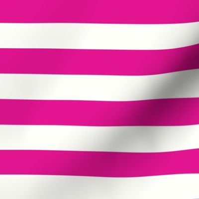 Horizontal Stripes Pink : 1 inch wide