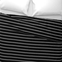 Wide Stripes White on Black Horizontal 