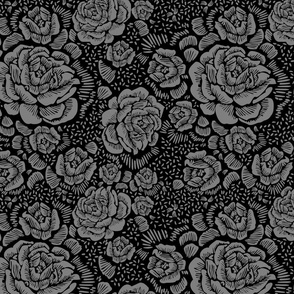 Rose remix small - black/grey