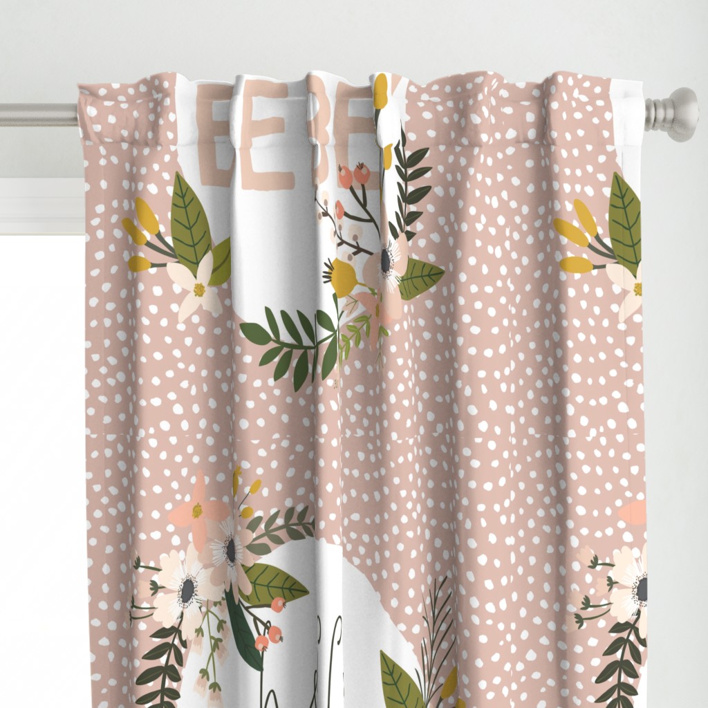 Blush Sprigs and Blooms Bébé Blanket 