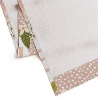 Blush Sprigs and Blooms Bébé Blanket 