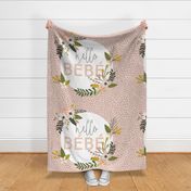 Blush Sprigs and Blooms Bébé Blanket 
