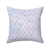 Bold Ogee Pattern in Cotton Candy Watercolor