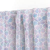 Bold Ogee Pattern in Cotton Candy Watercolor